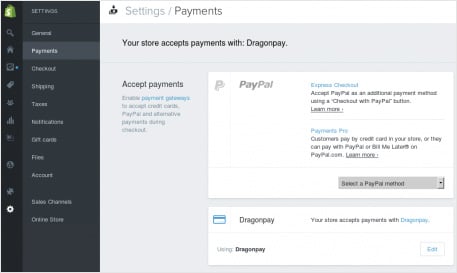 Setup Shopify with Dragonpay - Step 4