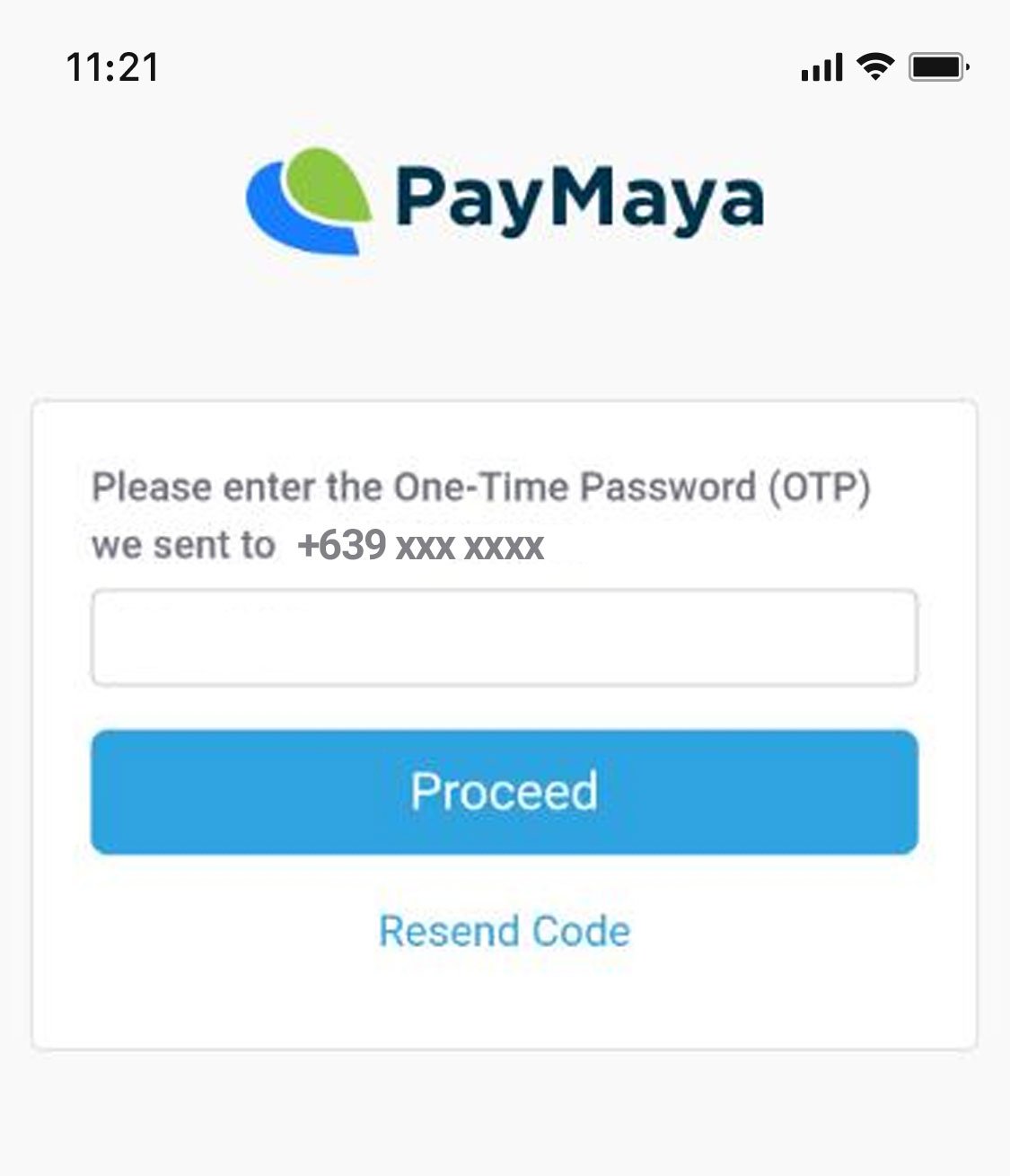 Pay via Paymaya - Step 2