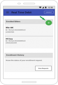 Metrobank Electronic enrollment screenshot